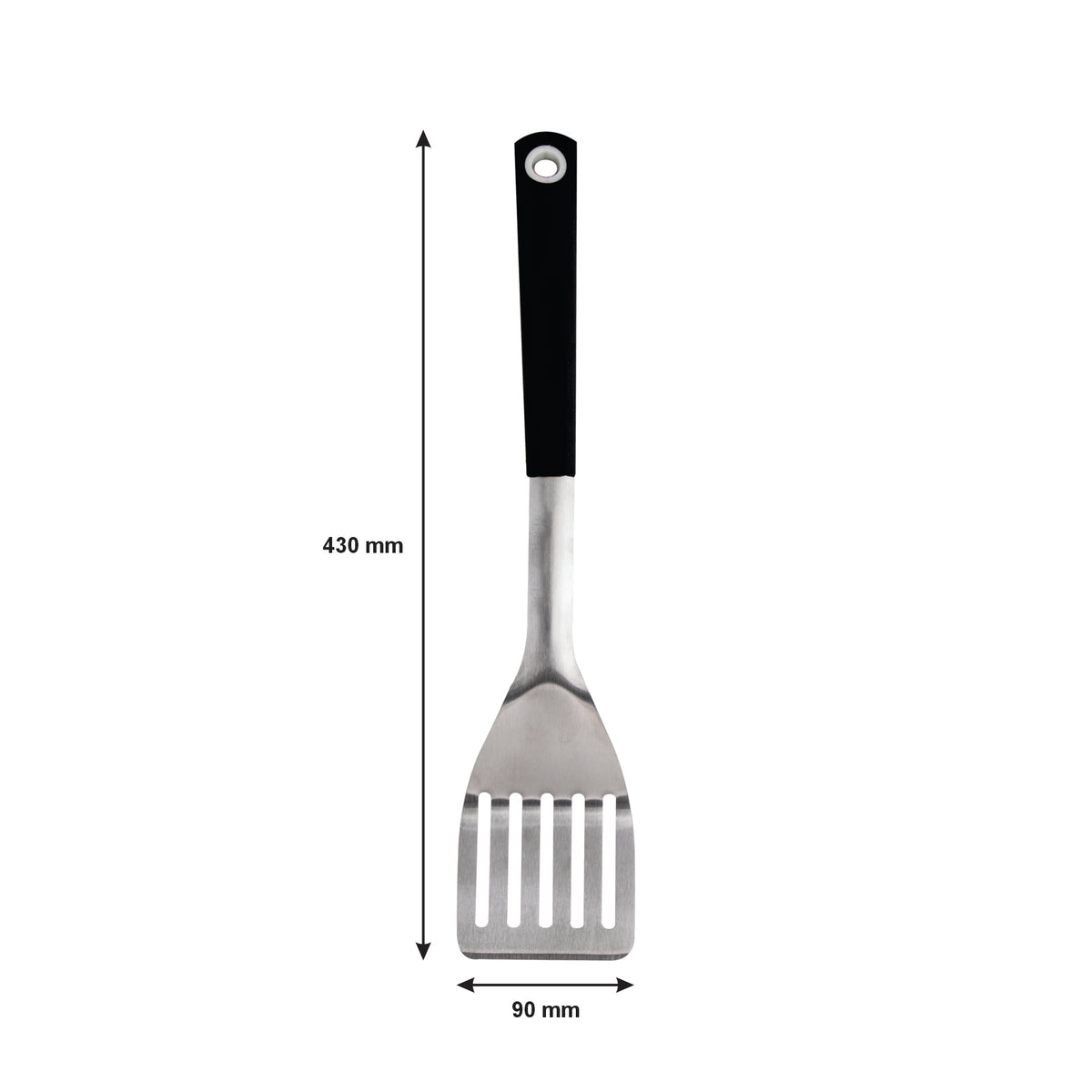 REGENT BRAAI TURNER STAINLESS STEEL WITH TPR HANDLE, 430MM