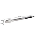 REGENT BRAAI TONG STAINLESS STEEL WITH BLACK TPR HANDLE, (445X40X25MM)