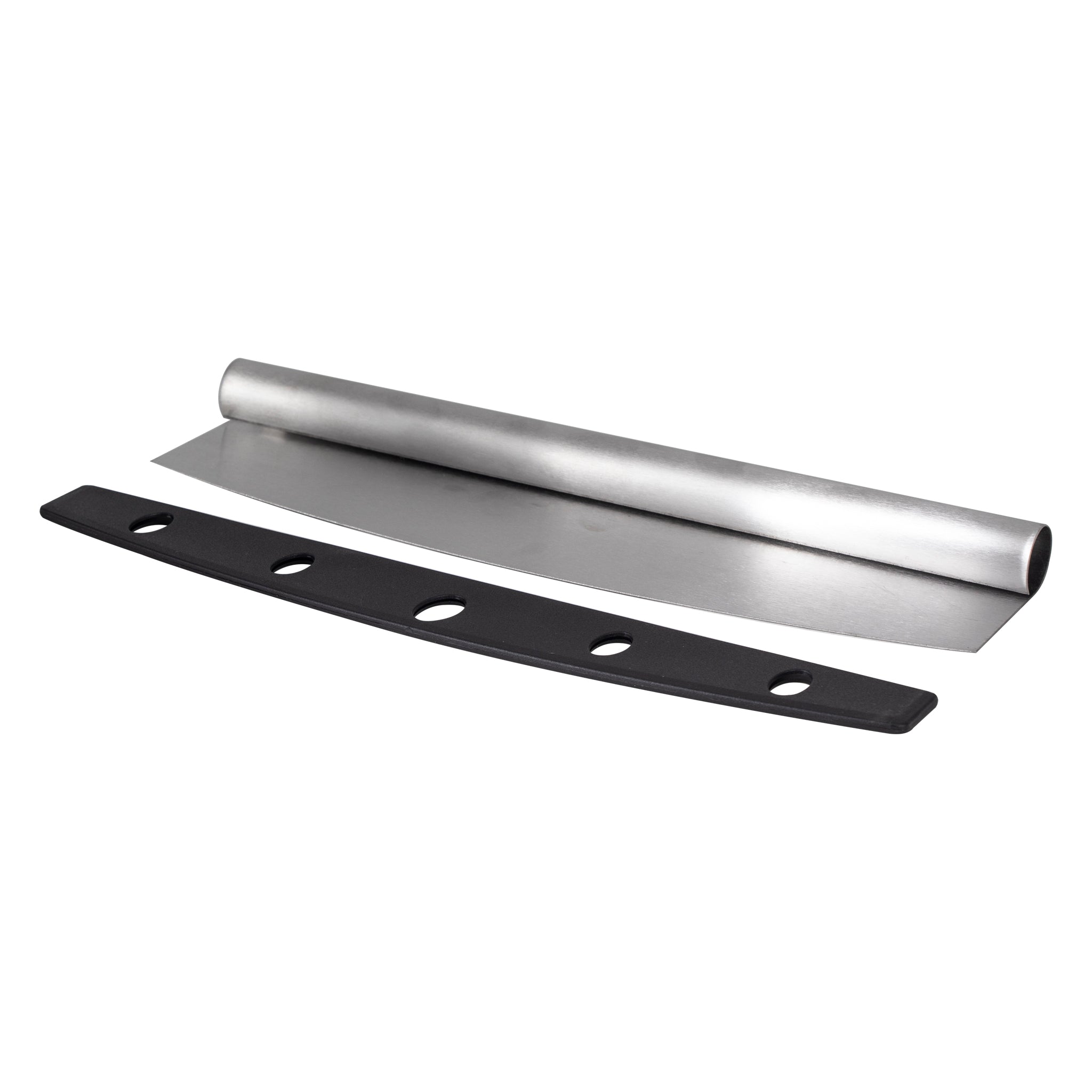 REGENT KITCHEN ROCKER PIZZA CUTTER STAINLESS STEEL WITH PROTECTING COVER, 350MM