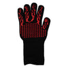 REGENT BBQ GLOVES HEAT RESISTANT NON SLIP SILICONE RED AND BLACK