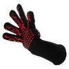 REGENT BBQ GLOVES HEAT RESISTANT NON SLIP SILICONE RED AND BLACK