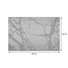 REGENT PLACE MATS WOVEN PVC SILVER MARBLE, (300X450MM)