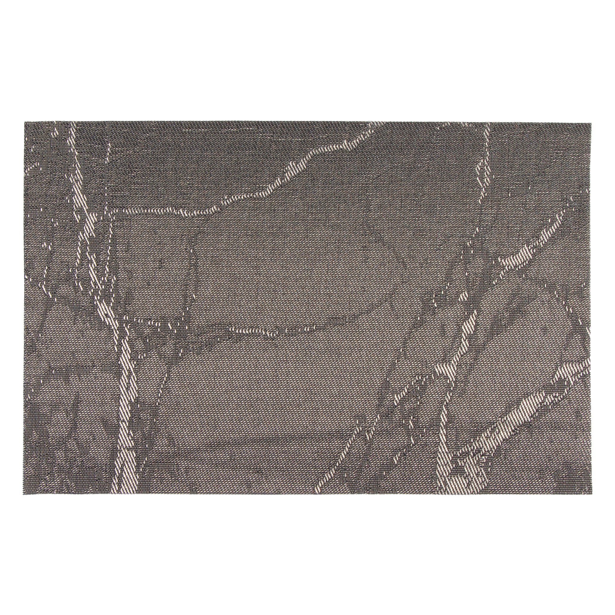 REGENT PLACE MATS WOVEN PVC GREY MARBLE, 300X450MM