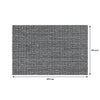 REGENT PLACE MATS WOVEN PVC & COTTON MOTTLED BLACK & WHITE, 300X450MM