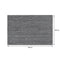 REGENT PLACE MATS WOVEN PVC/COTTON MOTTLED BLACK/WHITE, (300X450MM)