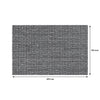 REGENT PLACE MATS WOVEN PVC/COTTON MOTTLED BLACK/WHITE, (300X450MM)