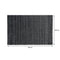 REGENT PLACE MATS WOVEN BLACK PVC WITH WHITE COTTON WEAVE STRIPES, (300X450MM)