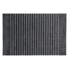 REGENT PLACE MATS WOVEN PVC BLACK WITH WHITE COTTON STRIPES, 300X450MM