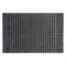 REGENT PLACE MATS WOVEN BLACK PVC WITH WHITE COTTON WEAVE STRIPES, (300X450MM)