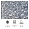 REGENT PLACE MATS PRESSED SILVER PVC, (300X450MM)