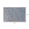 REGENT PLACE MATS PRESSED SILVER METALLIC PVC, (300X450MM)