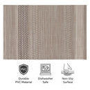 REGENT PLACE MATS WOVEN PVC DESERT SAND, 300X450MM