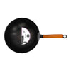 REGENT COOKWARE WOK CARBON STEEL WITH WOODEN HANDLE, 310MM DIA