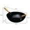 REGENT COOKWARE WOK CARBON STEEL WITH WOODEN HANDLE, (610/350MM DIAX100MM)