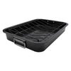 REGENT COOKWARE ROASTING PAN NON STICK WITH V GRID AND ST. STEEL HANDLES, 420X305MM