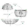 REGENT KITCHEN EXPANDABLE STEAMER BASKET STAINLESS STEEL, 235/138MM DIAX70MM