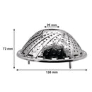 REGENT KITCHEN EXPANDABLE STEAMER BASKET STAINLESS STEEL, 70X235/138MM DIA