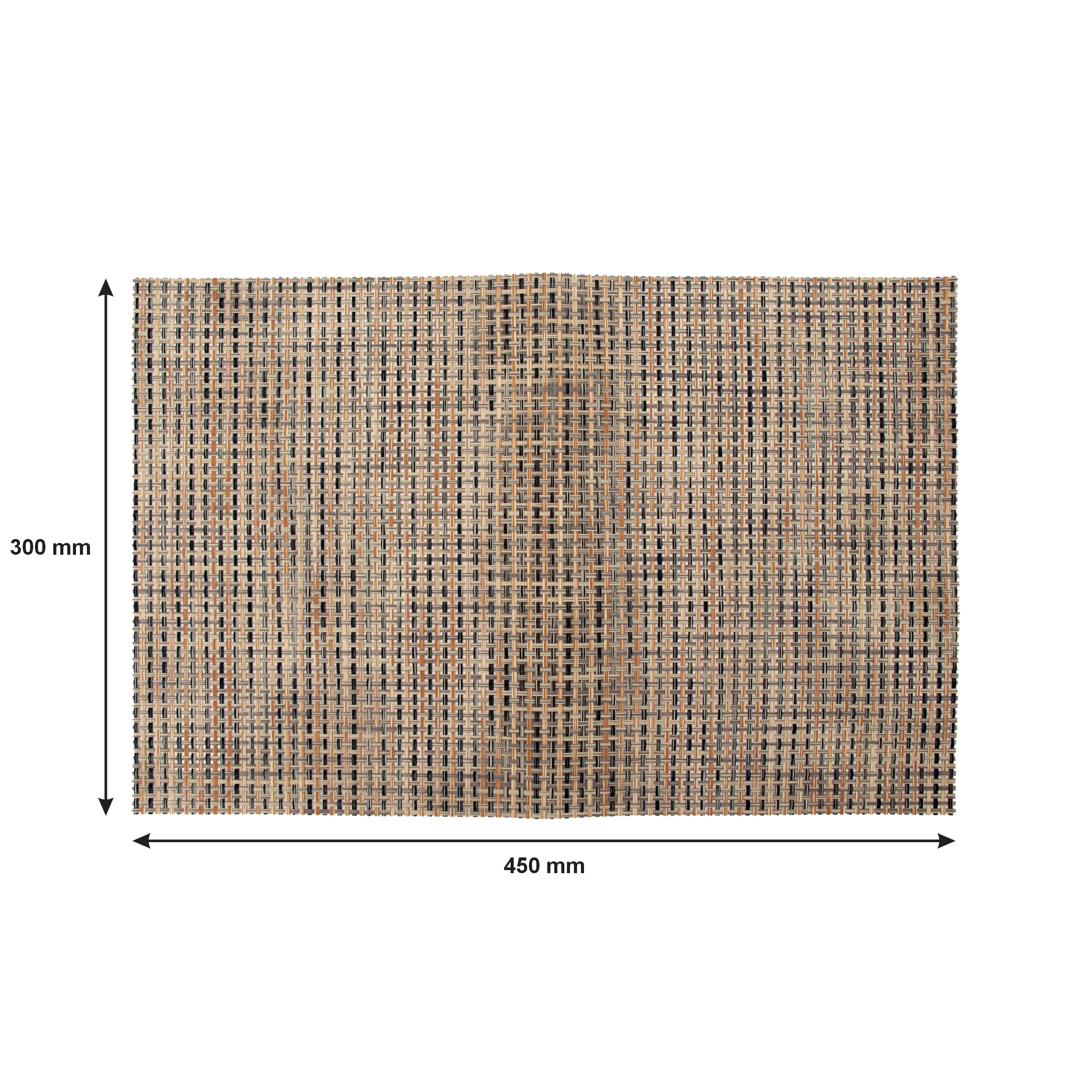 REGENT PLACE MATS WOVEN PVC WHEAT, 300X450MM