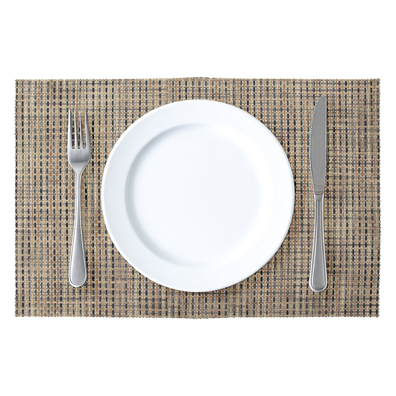 REGENT PLACE MATS WOVEN PVC BEIGE BLISS, 300X450MM