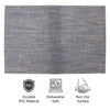 REGENT PLACE MATS WOVEN PVC BLUE/GREY, 305X450MM