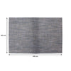 REGENT PLACE MATS WOVEN PVC BLUE/GREY, 305X450MM