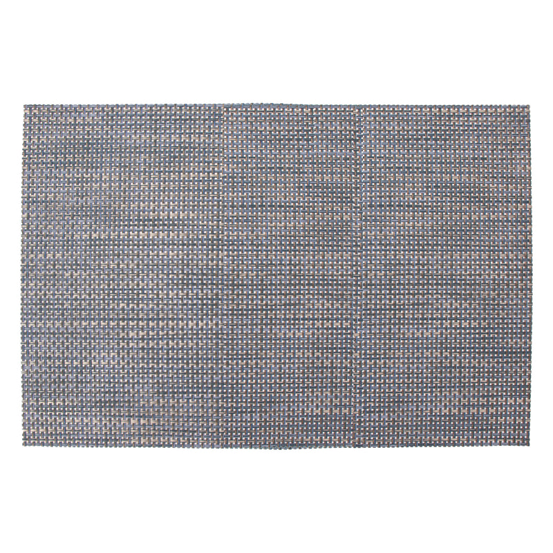 REGENT PLACE MATS WOVEN BLUE/GREY PVC, (300X450MM)
