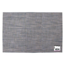REGENT PLACE MATS WOVEN PVC BLUE/GREY, 305X450MM