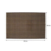 REGENT PLACE MATS WOVEN PVC GOLD/BLACK/GREY, 300X450MM