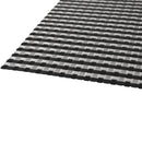 REGENT PLACE MATS WOVEN PVC SILVER/BLACK, 300X450MM
