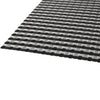 REGENT PLACE MATS WOVEN PVC SILVER/BLACK, 300X450MM