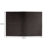 REGENT PLACE MATS WOVEN PVC BLACK, 300X450MM