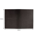 REGENT PLACE MATS WOVEN BLACK PVC, (300X450MM)
