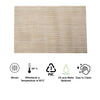 REGENT PLACE MATS WOVEN PVC BEIGE BLISS, 300X450MM