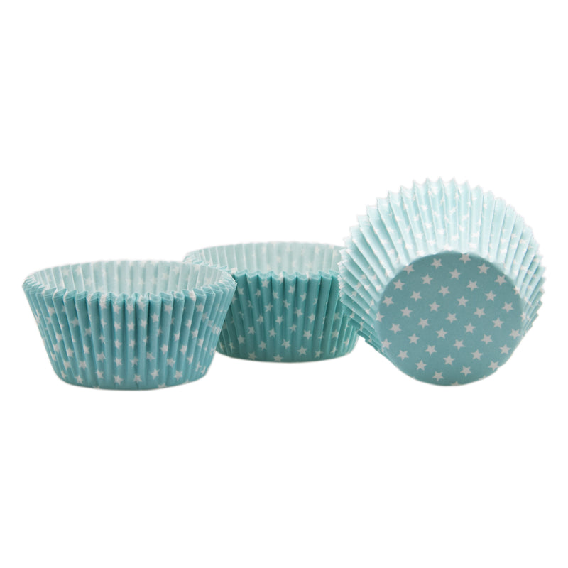 REGENT CAKE CUPS BLUE WITH WHITE STARS 50 PIECE, (50X32.5MM)