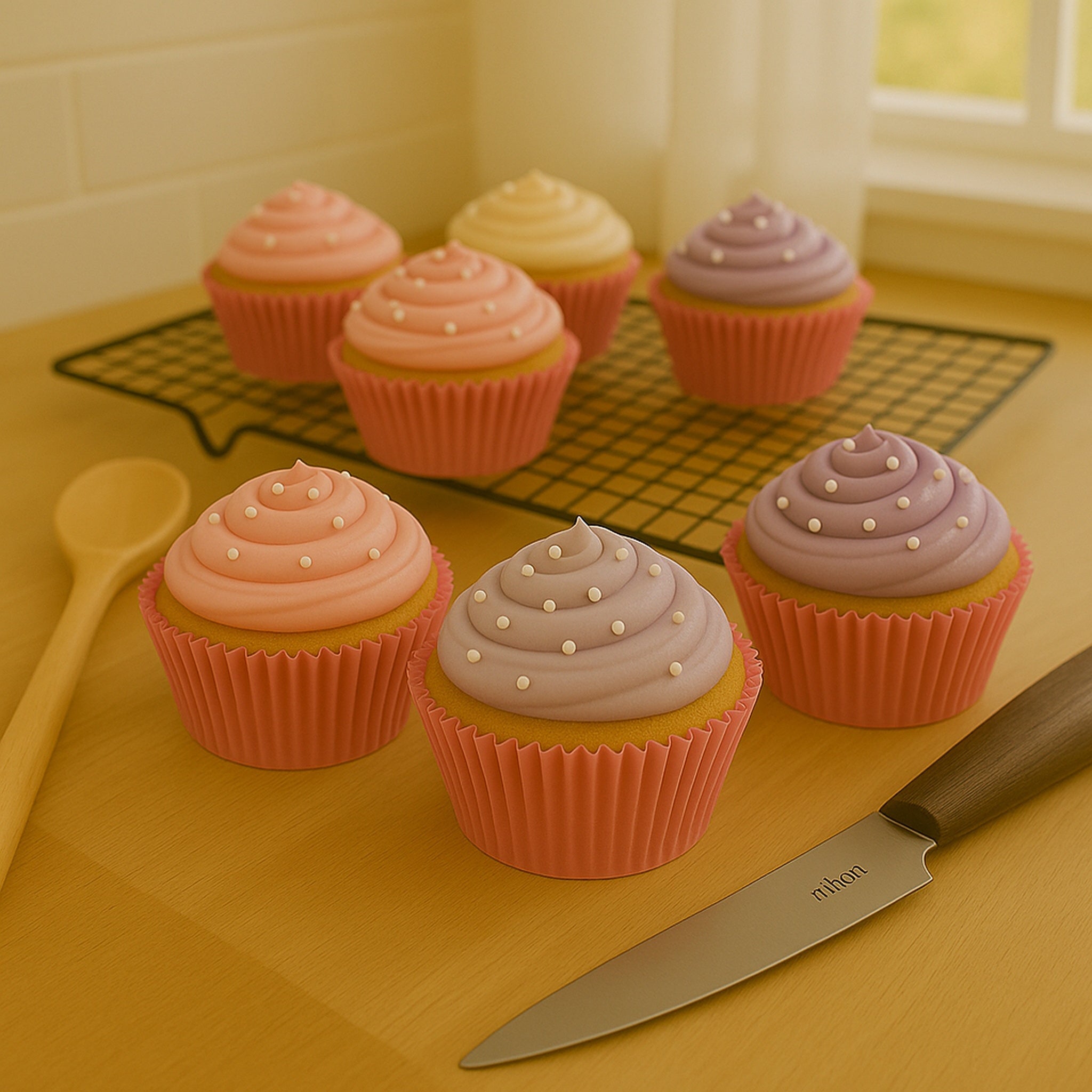 REGENT CAKE CUPS PLAIN PINK 50PK, 50X32.5MM