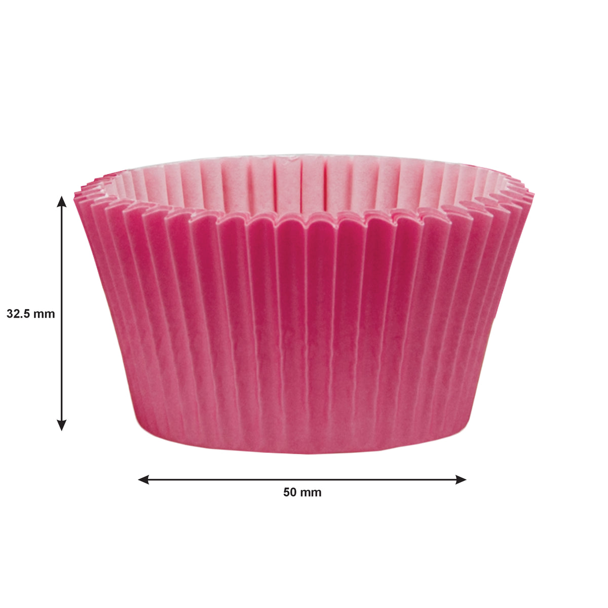 REGENT CAKE CUPS PLAIN PINK 50PK, 50X32.5MM