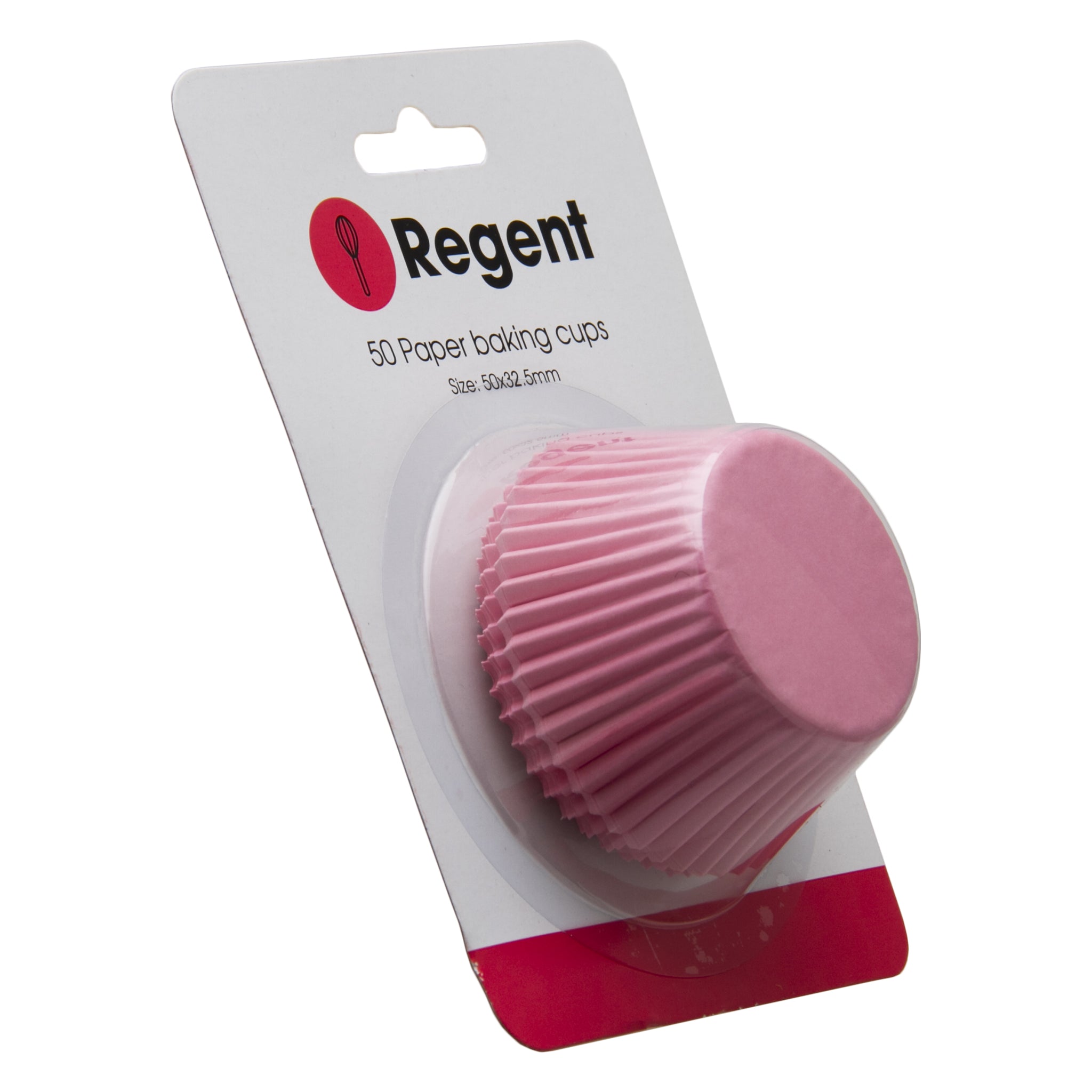 REGENT CAKE CUPS PLAIN PINK 50PK, 50X32.5MM