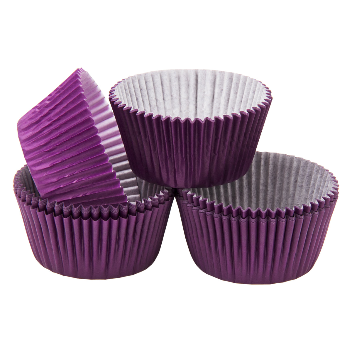 REGENT CAKE CUPS PLAIN PURPLE 50PK, 55X37.5MM