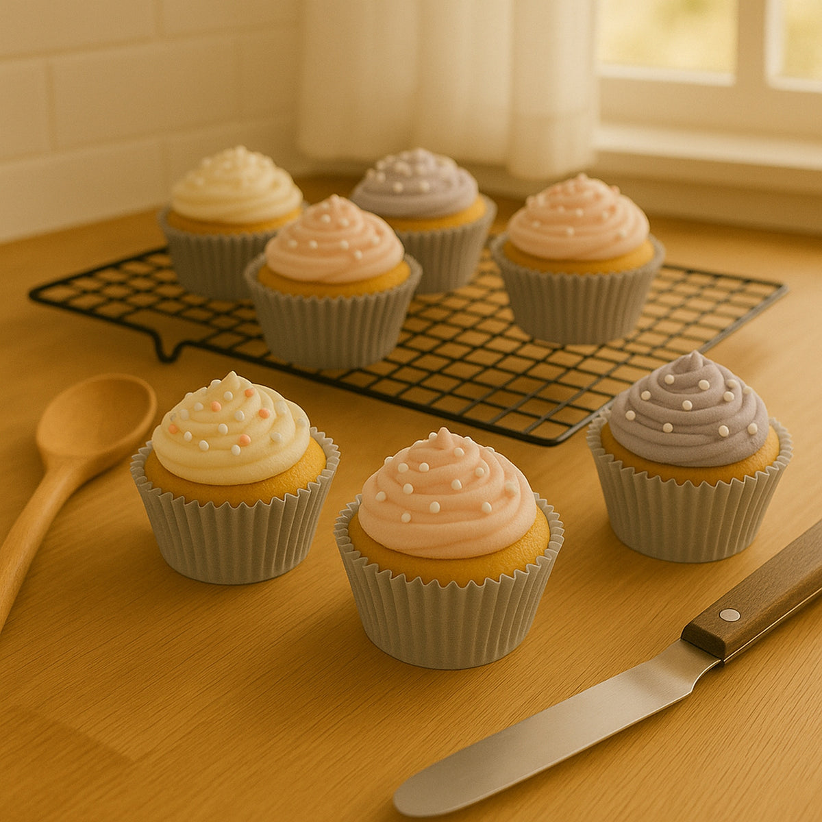 REGENT CAKE CUPS SILVER FOIL 50PK, 50X32.5MM