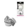 REGENT CAKE CUPS SILVER FOIL 50PK, 50X32.5MM