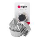 REGENT CAKE CUPS SILVER FOIL 50 PIECE, (50X32.5MM)