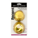 REGENT CAKE CUPS GOLD FOIL 50PK, 50X32.5MM