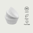 REGENT CAKE CUPS WHITE 50PK, 50X32.5MM
