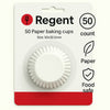 REGENT CAKE CUPS WHITE 50 PIECE, (50X32.5MM)