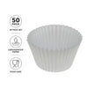 REGENT CAKE CUPS WHITE LARGE 50PK, 55X37.5MM