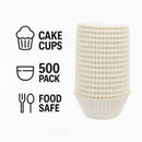 REGENT CAKE CUPS WHITE IN SHRINK TUBE 500PK, 50X32.5MM
