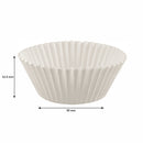 REGENT CAKE CUPS WHITE IN SHRINK TUBE 500PK, 50X32.5MM