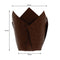 REGENT TULIP MUFFIN CUPS BROWN GREASE PROOF PAPER 25PCS, (50/80MM DIAX90MM)