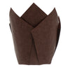 REGENT TULIP MUFFIN CUPS BROWN GREASE PROOF PAPER 50PK, 175MMX165MM