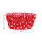 REGENT CAKE CUPS RED WITH WHITE DOTS 50 PIECE, (50MM:DX32.5MM)